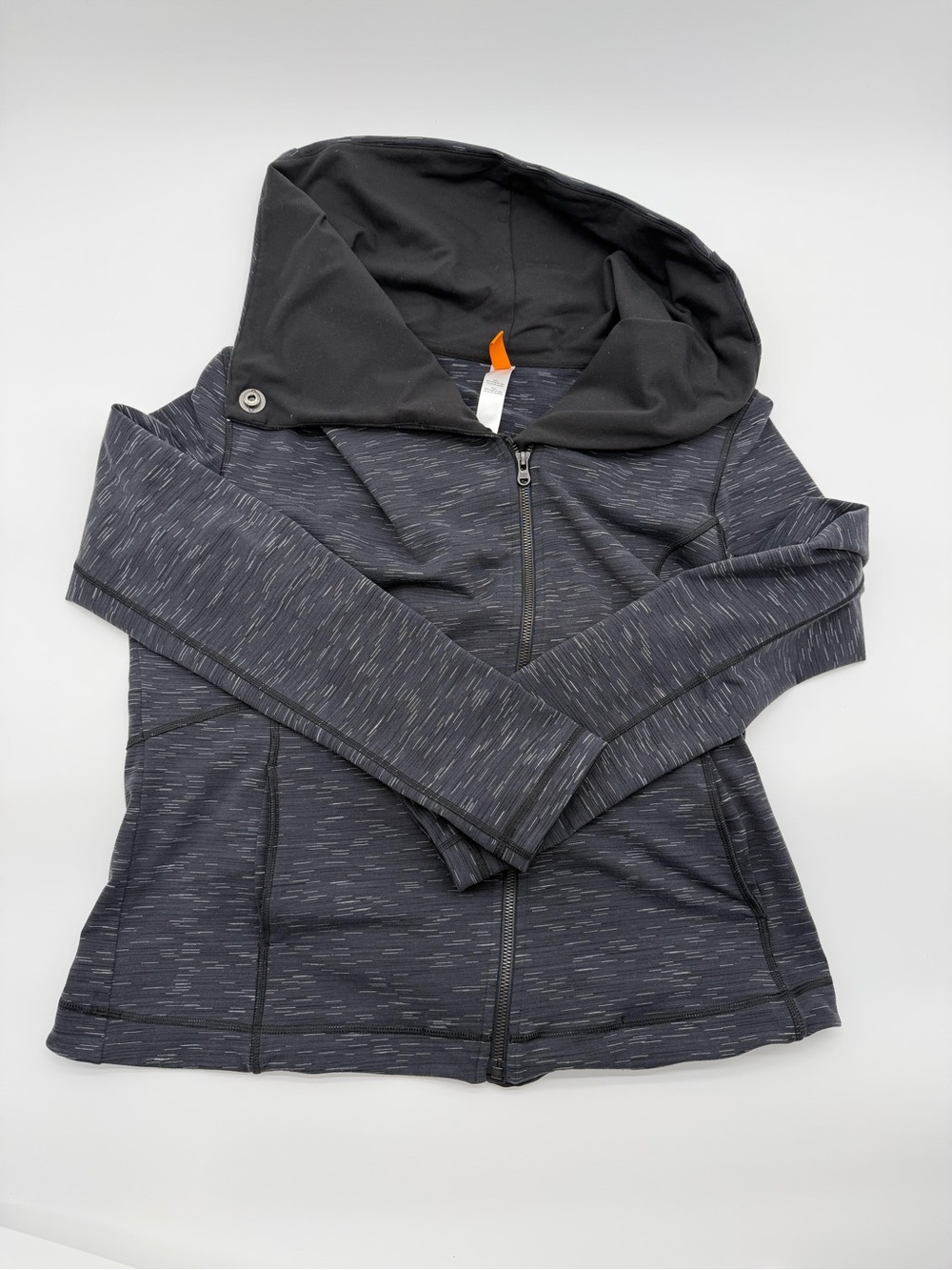Lucy Dark Charcoal Heathered Zip Hoodie